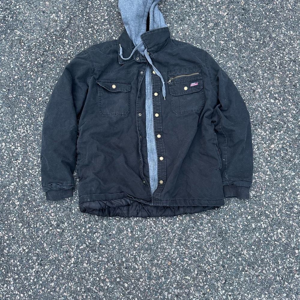 Dickies Black Lightweight Shirt Jacket